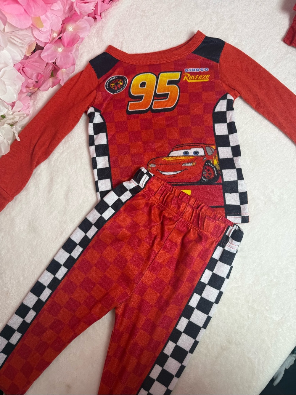 Lightning McQueen 95 Red Kids Pajama Set